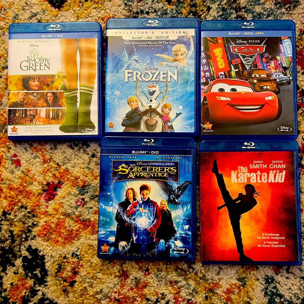 Five Blu-Ray DVD’s great condition